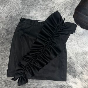 & other stories black skirt with ruffles size 4